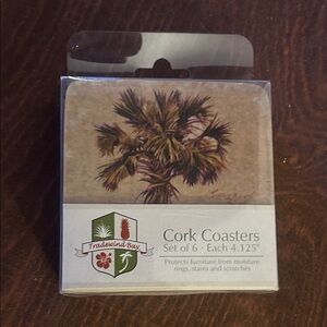 Tradewind Bay Cork Coasters Set of 6